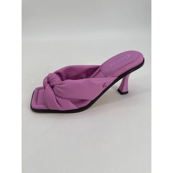 Circus Ny Sam Edelman Heeled Sandals Sim Fiji Flower Bow Pink Us 9 Slip On - Picture 4 of 10